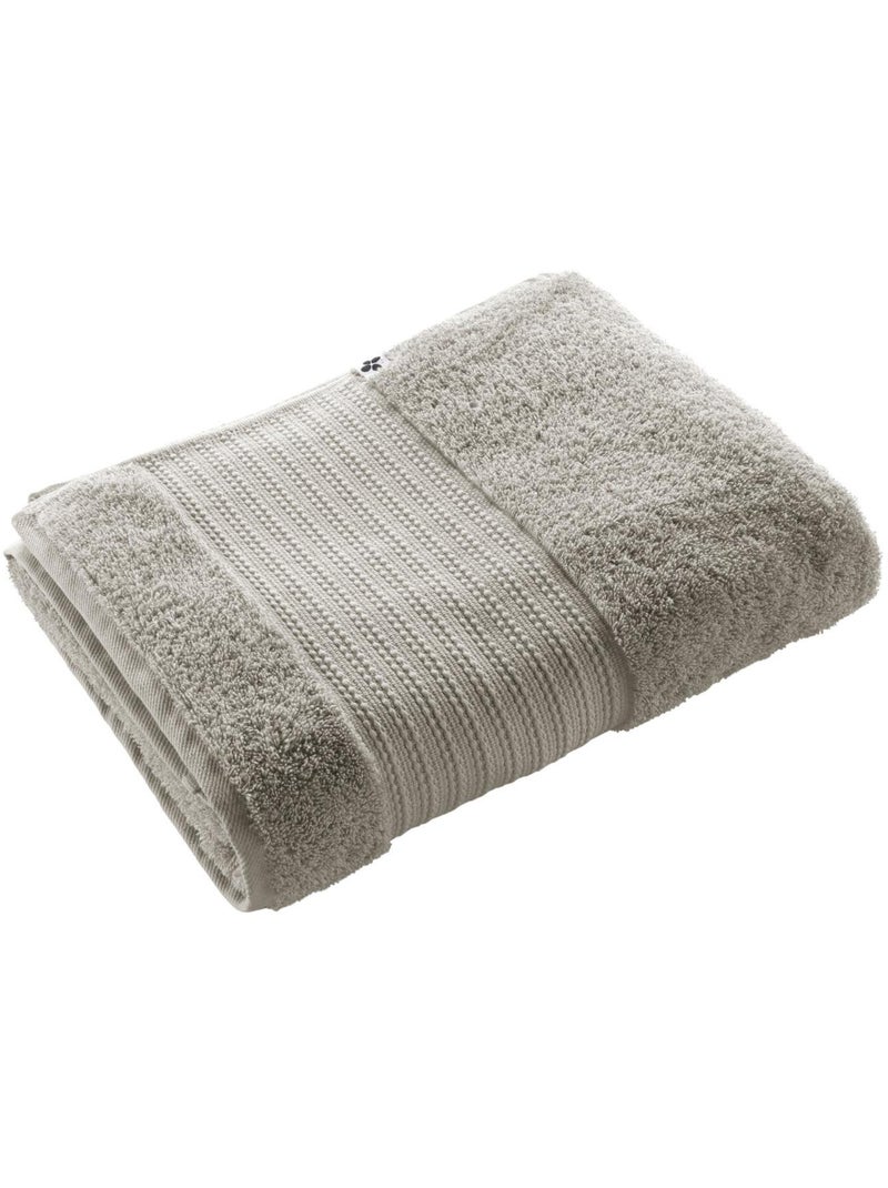 Drap de bain – coton épais 600 g/m² – éponge unie – garance Taupe - Kiabi