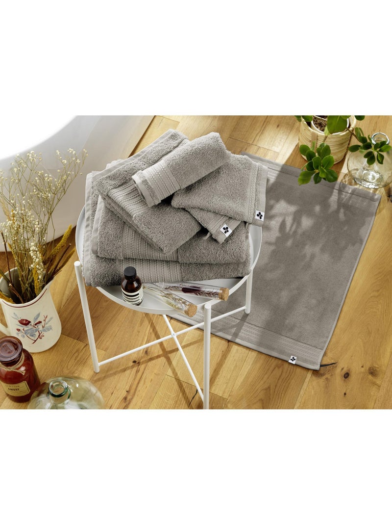Drap de bain – coton épais 600 g/m² – éponge unie – garance Taupe - Kiabi