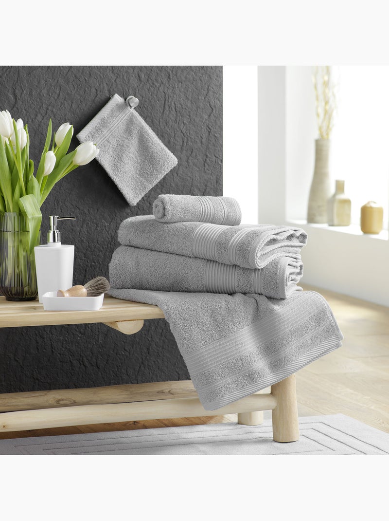 Drap de douche - éponge unie tendresse 600g/m² Gris perle - Kiabi