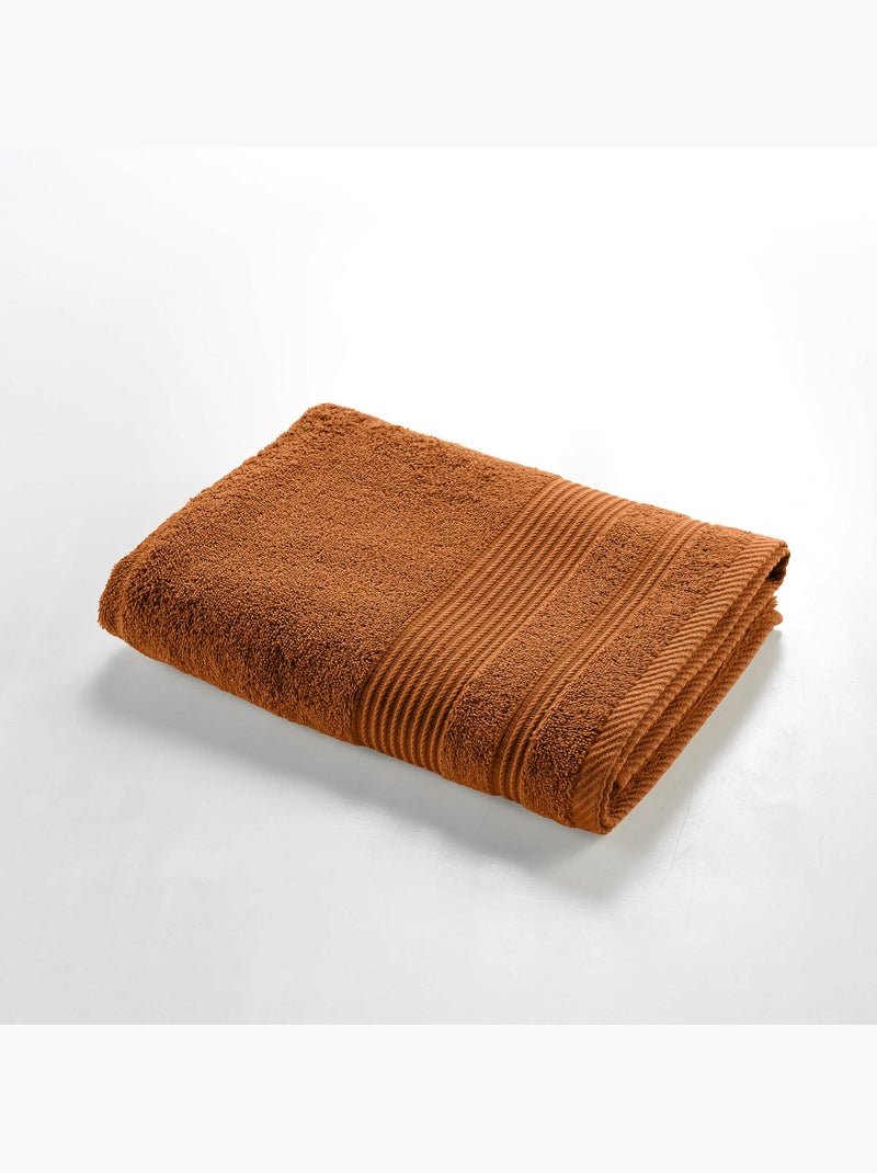 Drap de douche - éponge unie tendresse 600g/m² Marron caramel - Kiabi