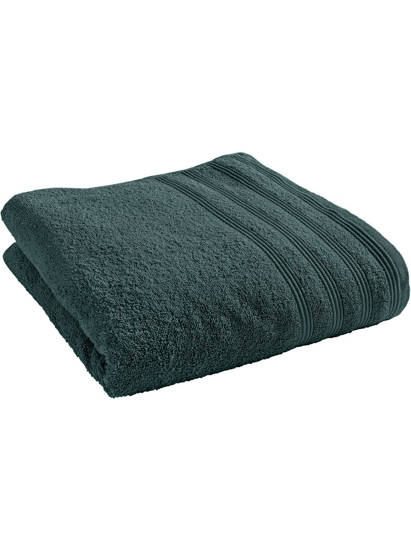 Drap de douche spa 100% coton 400 gr/m² Vert émeraude - Kiabi
