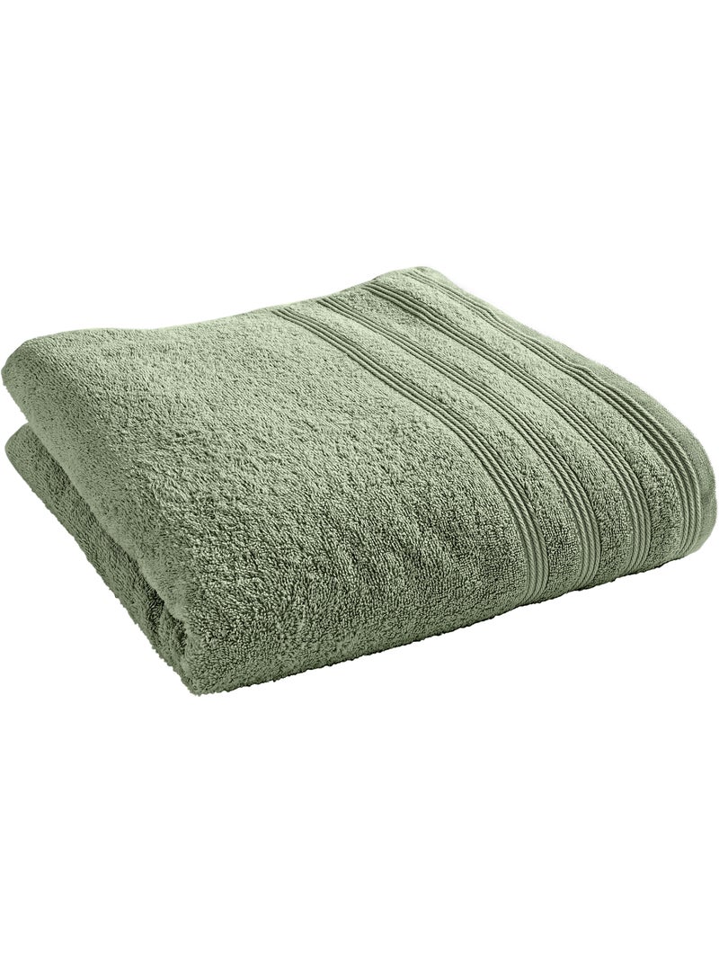 Drap de douche spa 100% coton 400 gr/m² Vert foncé - Kiabi