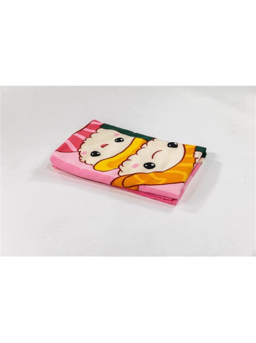 Drap de Plage 70x140 cm 100% Polyester | Kawaii Sushi & Rolls Empilés Rose Rayures Japonais - Kiabi Drap de Plage 70x140 cm 100% Polyester | Kawaii Sushi & Rolls Empilés Rose Rayures Japonais - Kiabi