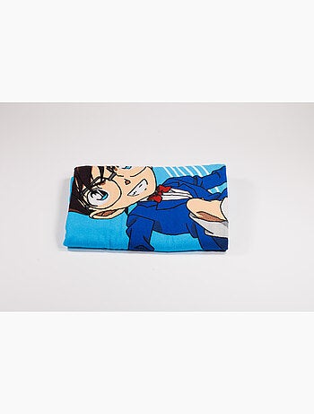 Drap de Plage Détective Conan 70x140 cm 100% Polyester | Conan Skateboard Bleu
