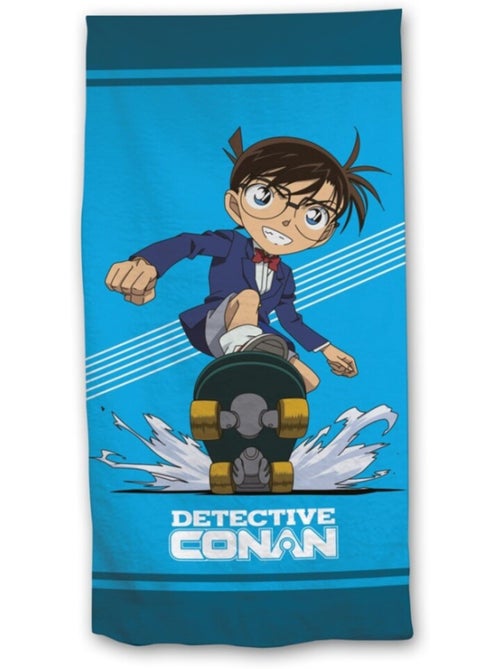Drap de Plage Détective Conan 70x140 cm 100% Polyester | Conan Skateboard Bleu - Kiabi Drap de Plage Détective Conan 70x140 cm 100% Polyester | Conan Skateboard Bleu - Kiabi