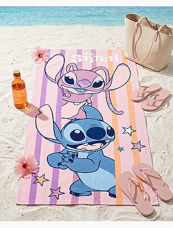 Drap de Plage Disney Stitch 70x140 cm 100% Polyester