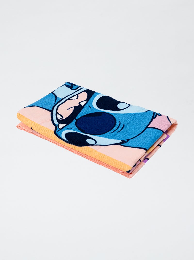 Drap de plage 'Disney' 'Stitch' 70x140 cm Rose - Kiabi