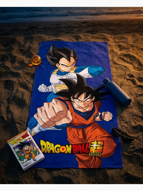 Drap de Plage Dragon Ball Super 70x140 cm 100% Polyester - Kiabi Drap de Plage Dragon Ball Super 70x140 cm 100% Polyester - Kiabi