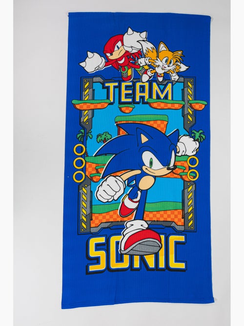 Drap de Plage Enfant Team Sonic 70x140 cm 100% Polyester - Kiabi