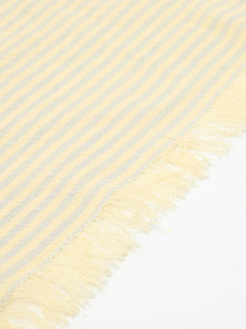Drap de plage Fouta Jaune - Kiabi