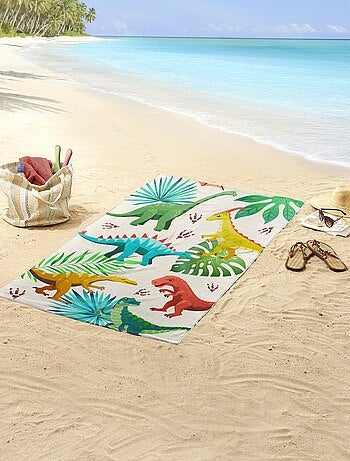 Drap de plage imprimé dinosaures