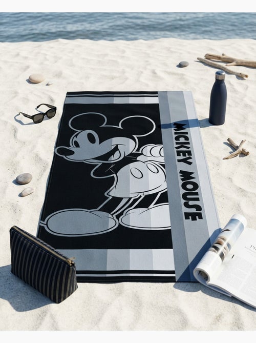 Drap de Plage Mickey Mouse Disney 70x140 cm 100% Polyester - Kiabi Drap de Plage Mickey Mouse Disney 70x140 cm 100% Polyester - Kiabi