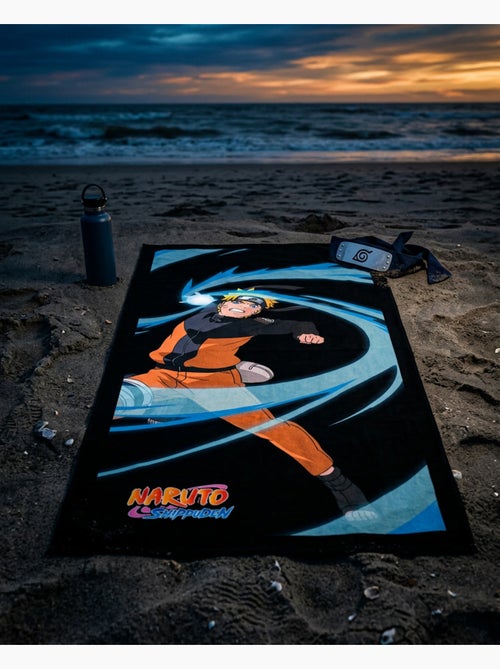 Drap de Plage Naruto Shippuden 70x140 cm 100% Coton - Kiabi