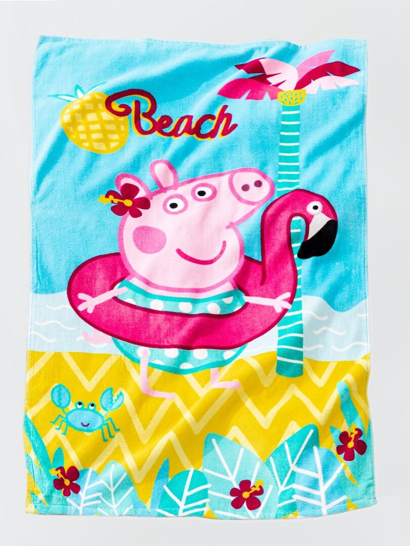 Drap de plage 'Peppa pig' Multicolor - Kiabi