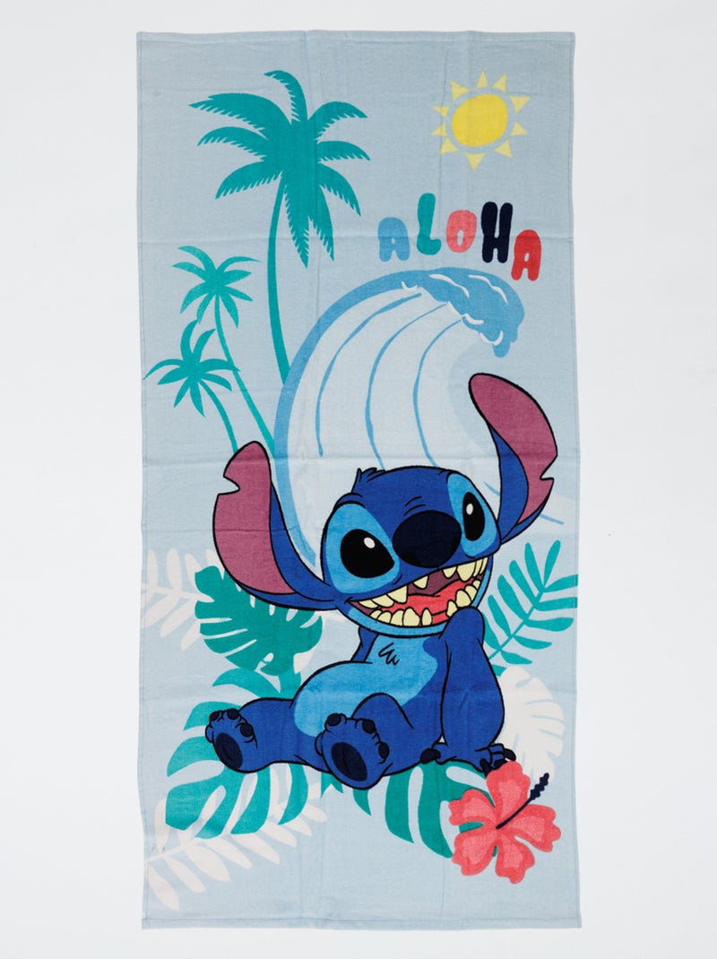 Drap de plage 'Stitch' BLEU - Kiabi