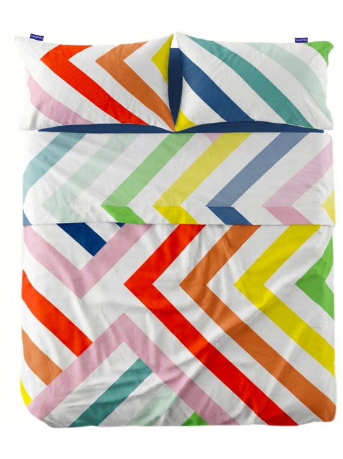 Drap Happy stripes "Happyfriday" - Kiabi Drap Happy stripes "Happyfriday" - Kiabi
