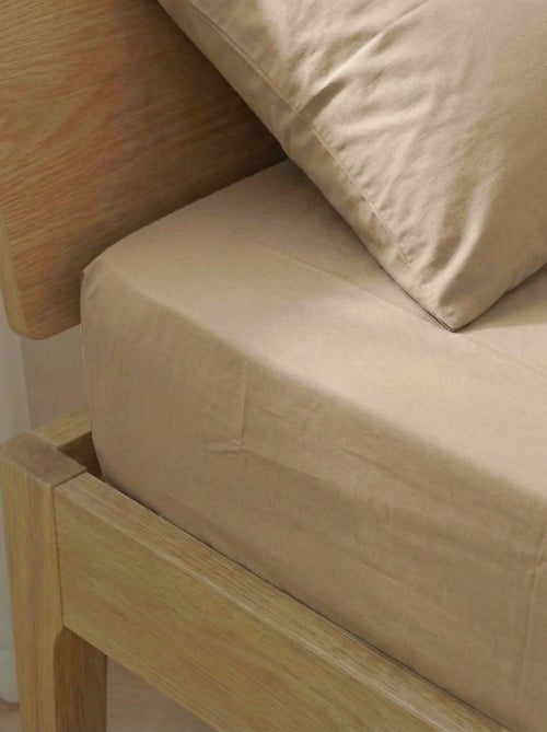 Drap housse 1 personne 90 x 190 en coton - Kiabi Drap housse 1 personne 90 x 190 en coton - Kiabi