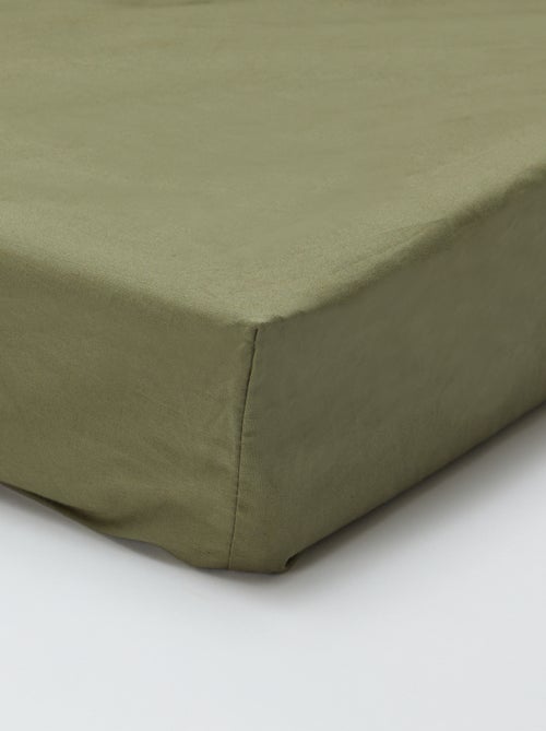 Drap housse 1 personne 90 x 190 en coton - Kiabi Drap housse 1 personne 90 x 190 en coton - Kiabi