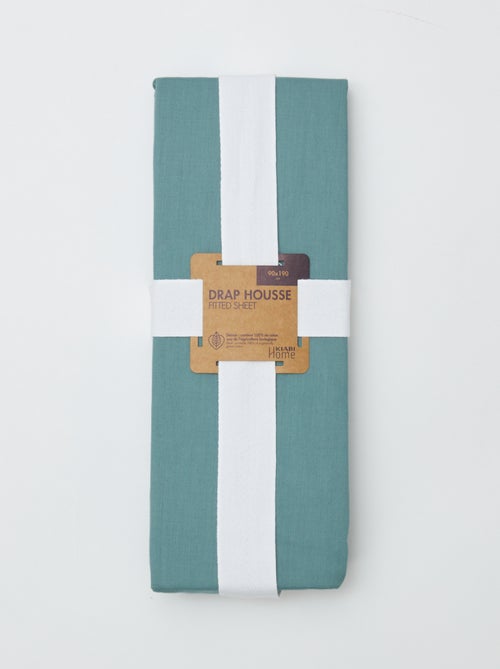 Drap housse 1 personnes (90x190) en coton - Kiabi Home - Kiabi Drap housse 1 personnes (90x190) en coton - Kiabi Home - Kiabi