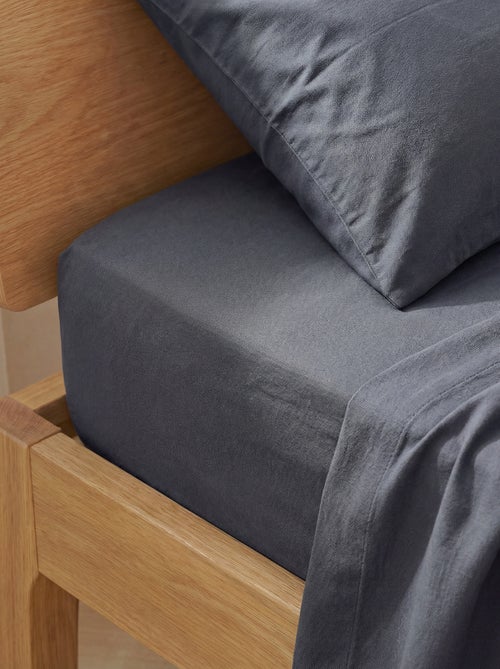 Drap housse 2 personnes (160x200cm) en coton - Kiabi Home - Kiabi