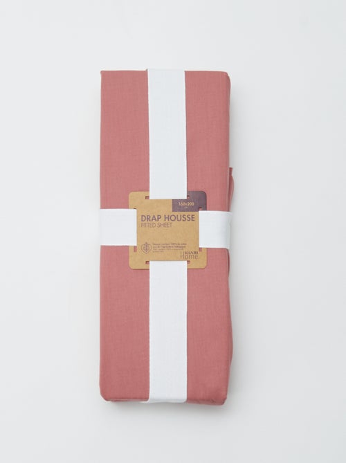 Drap housse 2 personnes (160x200cm) en coton - Kiabi Home - Kiabi Drap housse 2 personnes (160x200cm) en coton - Kiabi Home - Kiabi