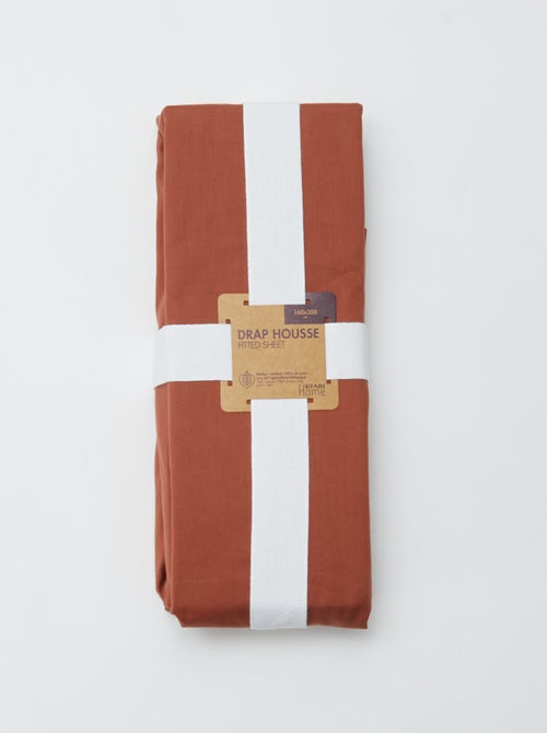 Drap housse 2 personnes (160x200cm) en coton - Kiabi Home - Kiabi