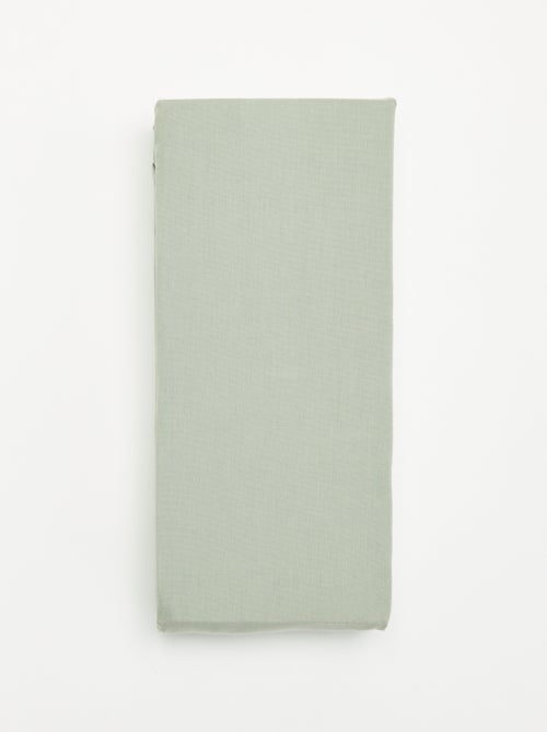 Drap housse 2 personnes 180 x 200 cm en coton - Kiabi