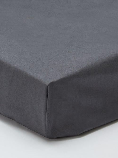 Drap housse 2 personnes (180x200) en coton - Kiabi Home - Kiabi