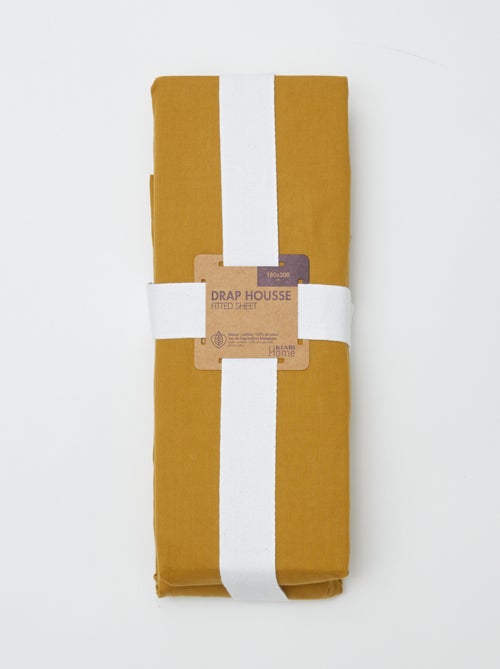 Drap housse 2 personnes (180x200) en coton - Kiabi Home - Kiabi Drap housse 2 personnes (180x200) en coton - Kiabi Home - Kiabi