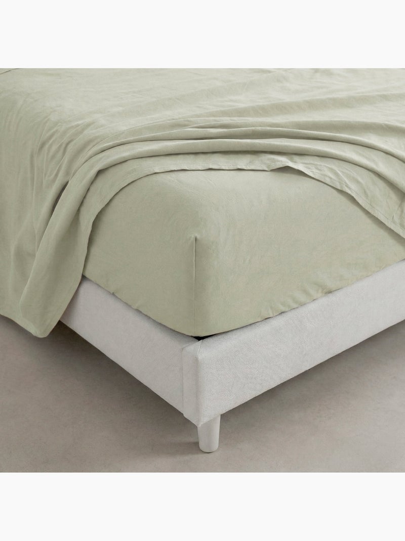 Drap-housse Basic "Happyfriday" Beige argile - Kiabi