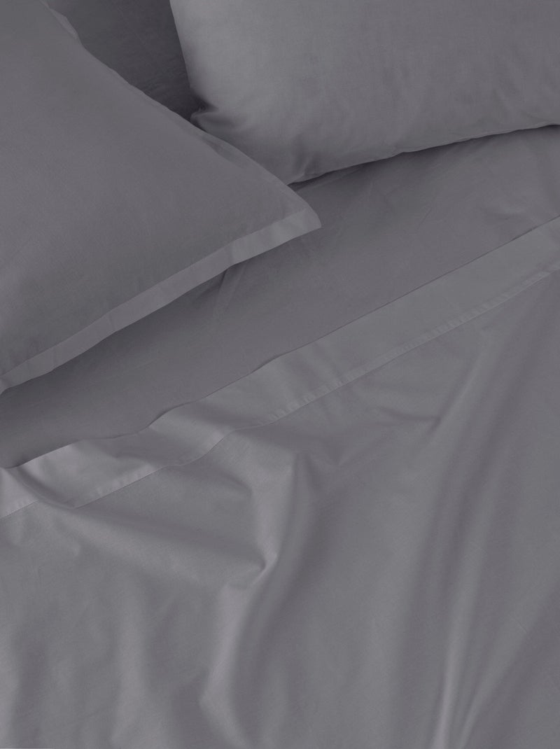Drap-housse Basic "Happyfriday" Gris fonc? - Kiabi