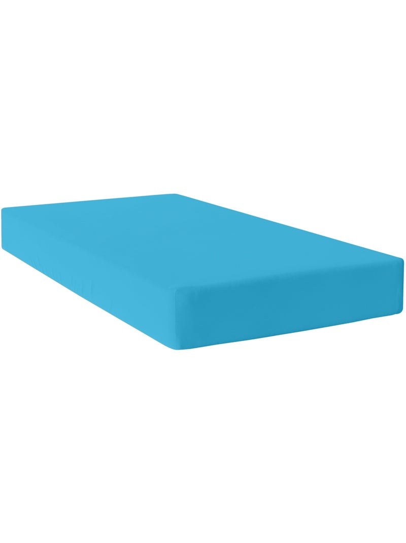 Drap-housse Basic "Happyfriday" Turquoise - Kiabi