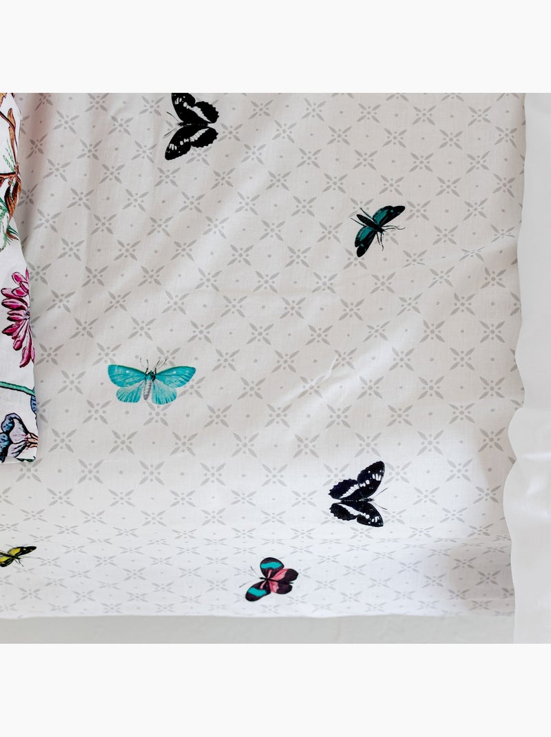 Drap-housse Birds of paradise "Happyfriday" Multicolore - Kiabi
