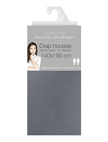 Drap housse Coton LINA Douceur d'Intérieur