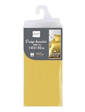Drap housse Coton LINA Douceur d'Intérieur