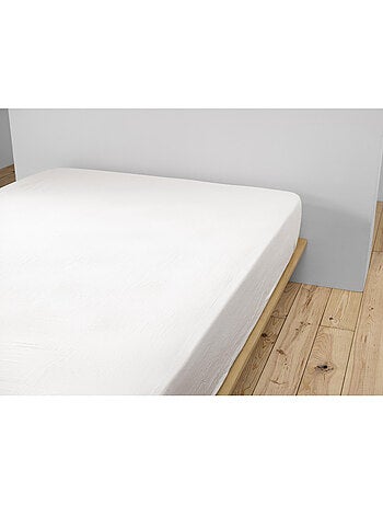 Drap-housse – double gaze de coton 125 g/m² – bonnet 30 cm - gaïa