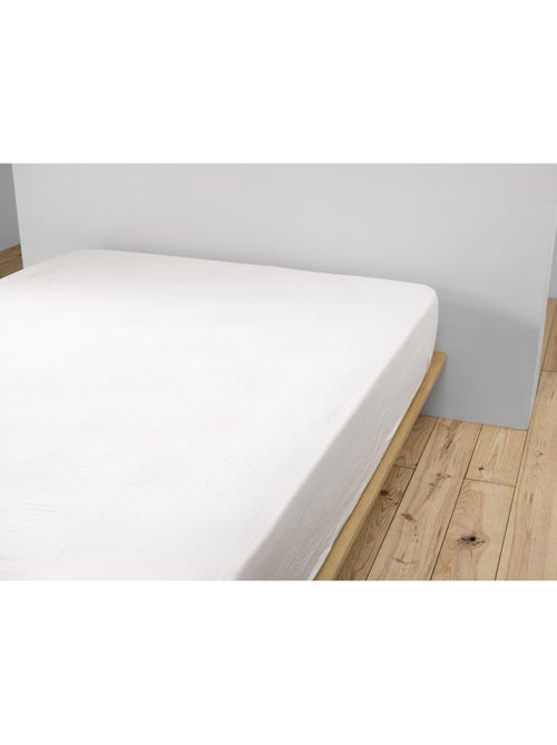 Drap-housse – double gaze de coton 125 g/m² – bonnet 30 cm - gaïa - Kiabi