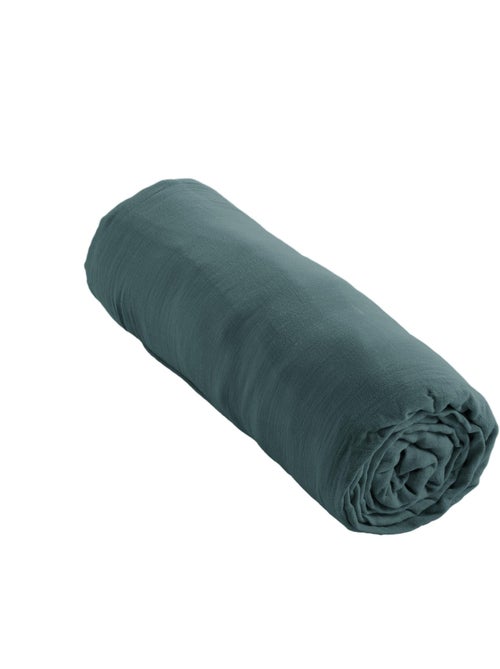 Drap-housse – double gaze de coton 125 g/m² – bonnet 30 cm - gaïa - Kiabi