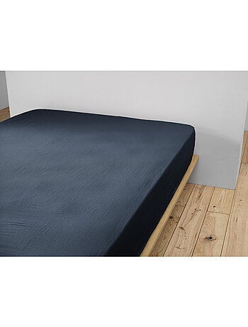 Drap-housse – double gaze de coton 125 g/m² – bonnet 30 cm - gaïa