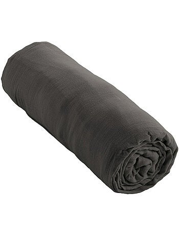 Drap-housse – double gaze de coton 125 g/m² – bonnet 30 cm - gaïa
