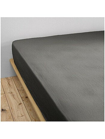 Drap-housse – double gaze de coton 125 g/m² – bonnet 30 cm - gaïa