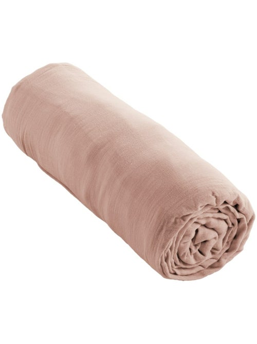 Drap-housse – double gaze de coton 125 g/m² – bonnet 30 cm - gaïa - Kiabi Drap-housse – double gaze de coton 125 g/m² – bonnet 30 cm - gaïa - Kiabi