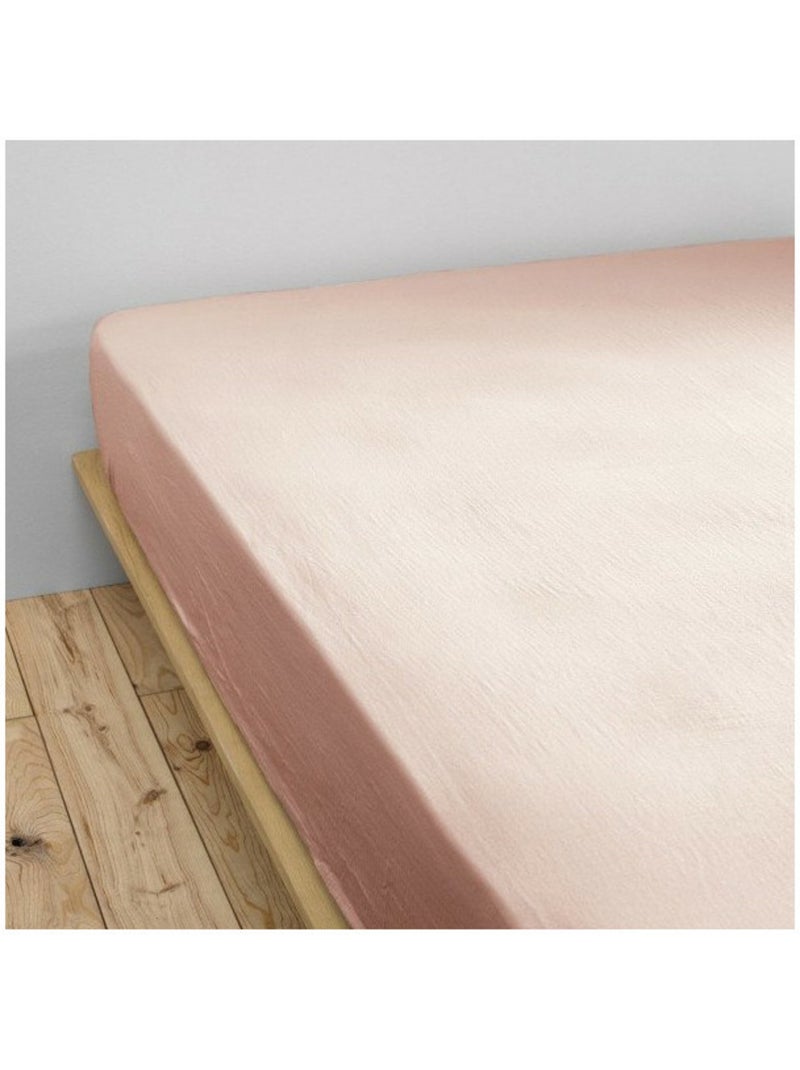Drap-housse – double gaze de coton 125 g/m² – bonnet 30 cm - gaïa Rose - Kiabi