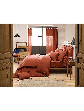 Drap-housse – double gaze de coton 125 g/m² – bonnet 30 cm - gaïa