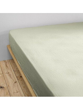Drap-housse – double gaze de coton 125 g/m² – bonnet 30 cm - gaïa