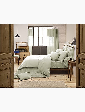 Drap-housse – double gaze de coton 125 g/m² – bonnet 30 cm - gaïa
