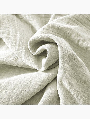 Drap-housse – double gaze de coton 125 g/m² – bonnet 30 cm - gaïa
