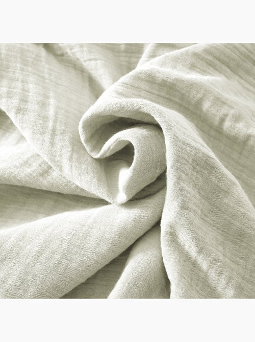 Drap-housse – double gaze de coton 125 g/m² – bonnet 30 cm - gaïa - Kiabi Drap-housse – double gaze de coton 125 g/m² – bonnet 30 cm - gaïa - Kiabi
