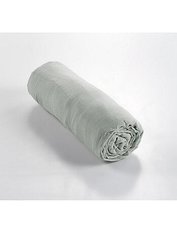 Drap-housse – double gaze de coton 125 g/m² – bonnet 30 cm - gaïa
