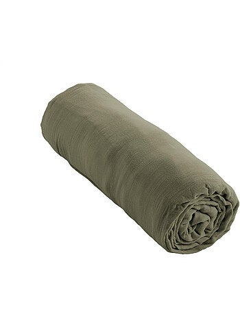 Drap-housse – double gaze de coton 125 g/m² – bonnet 30 cm - gaïa